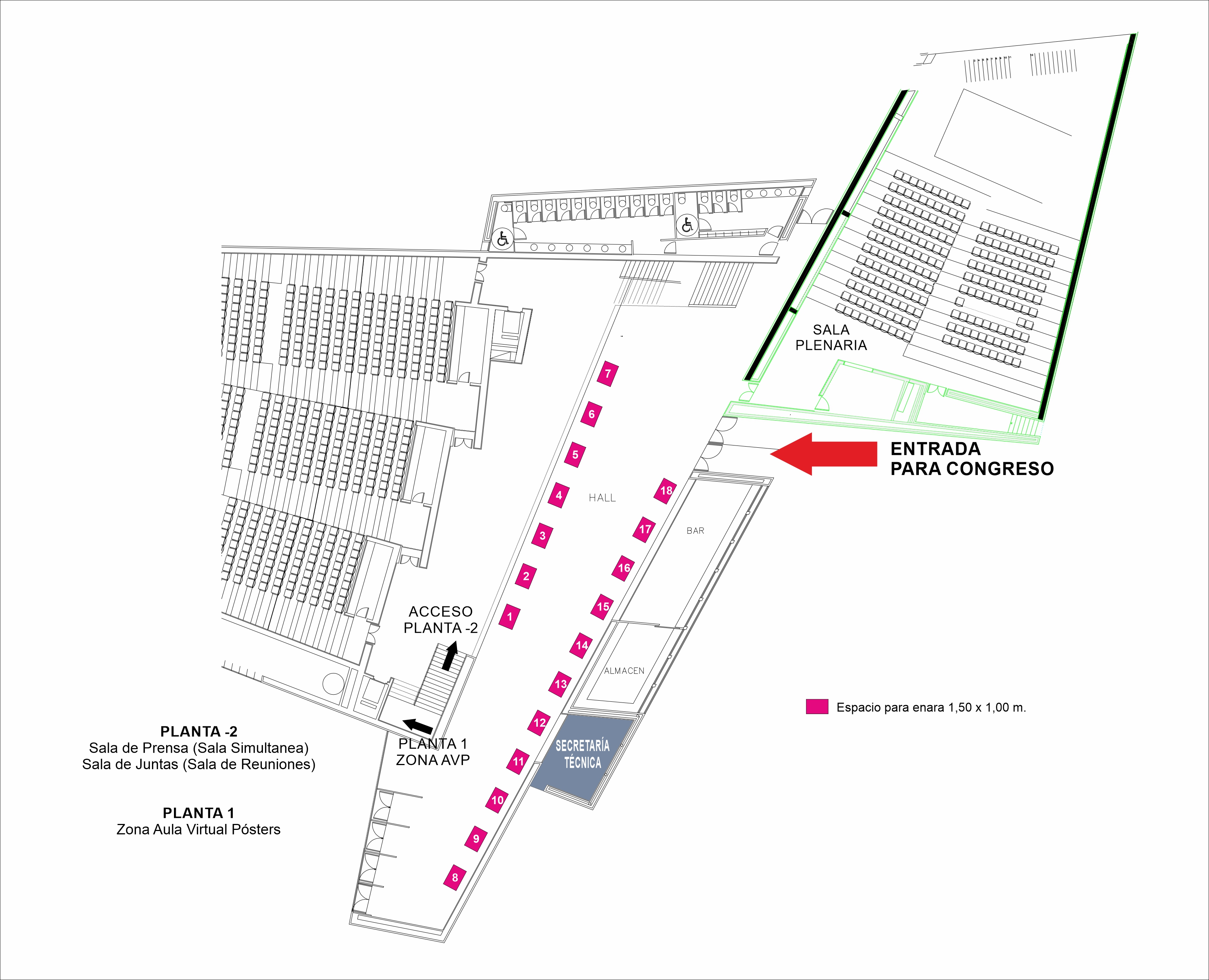 58º CONGRESO SAC JAÉN 2025-CONGRESO ANDALUZ DE LAS ENFERMEDADES CARDIOVASCULARES - Plano Exposición Comercial